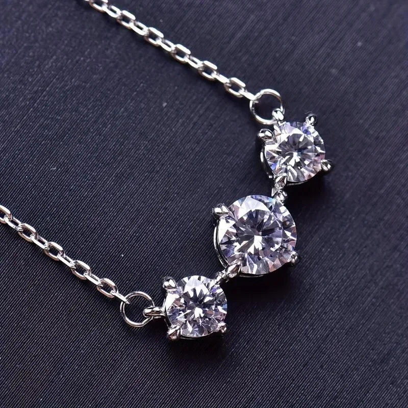 925 Sterling Silver Classic Collarbone Necklace - Elegant Womens Jewelry - Buzzastore