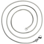 925 Sterling Silver 2MM Snake Link Chain Necklace for Men Women - Punk Hip-Hop Style Jewelry Gift - Buzzastore