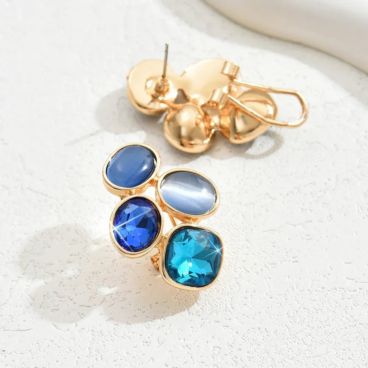Colorful Geometric Earrings for Women Bohemian Ear Piercing Jewelry Gift - Buzzastore