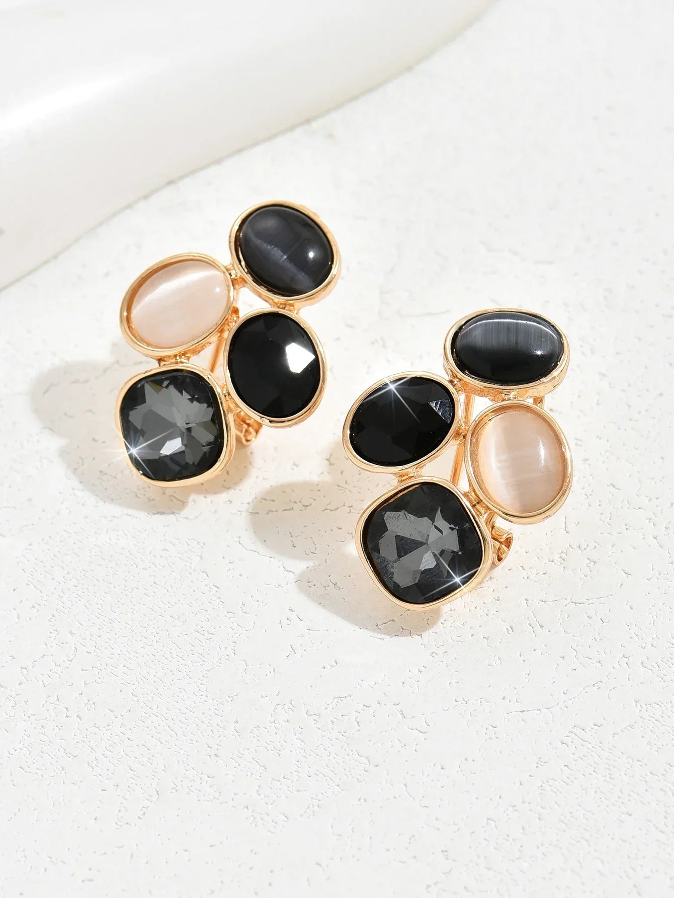 Colorful Geometric Earrings for Women Bohemian Ear Piercing Jewelry Gift - Buzzastore