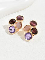 Colorful Geometric Earrings for Women Bohemian Ear Piercing Jewelry Gift - Buzzastore