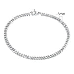 Vnox Silver Chunky Miami Curb Chain Bracelet for Men - Buzzastore