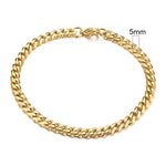 Vnox Silver Chunky Miami Curb Chain Bracelet for Men - Buzzastore