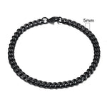 Vnox Silver Chunky Miami Curb Chain Bracelet for Men - Buzzastore