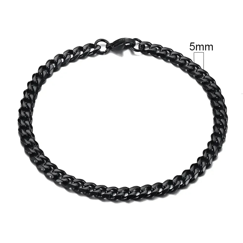 Vnox Silver Chunky Miami Curb Chain Bracelet for Men - Buzzastore