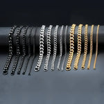 Vnox Silver Chunky Miami Curb Chain Bracelet for Men - Buzzastore