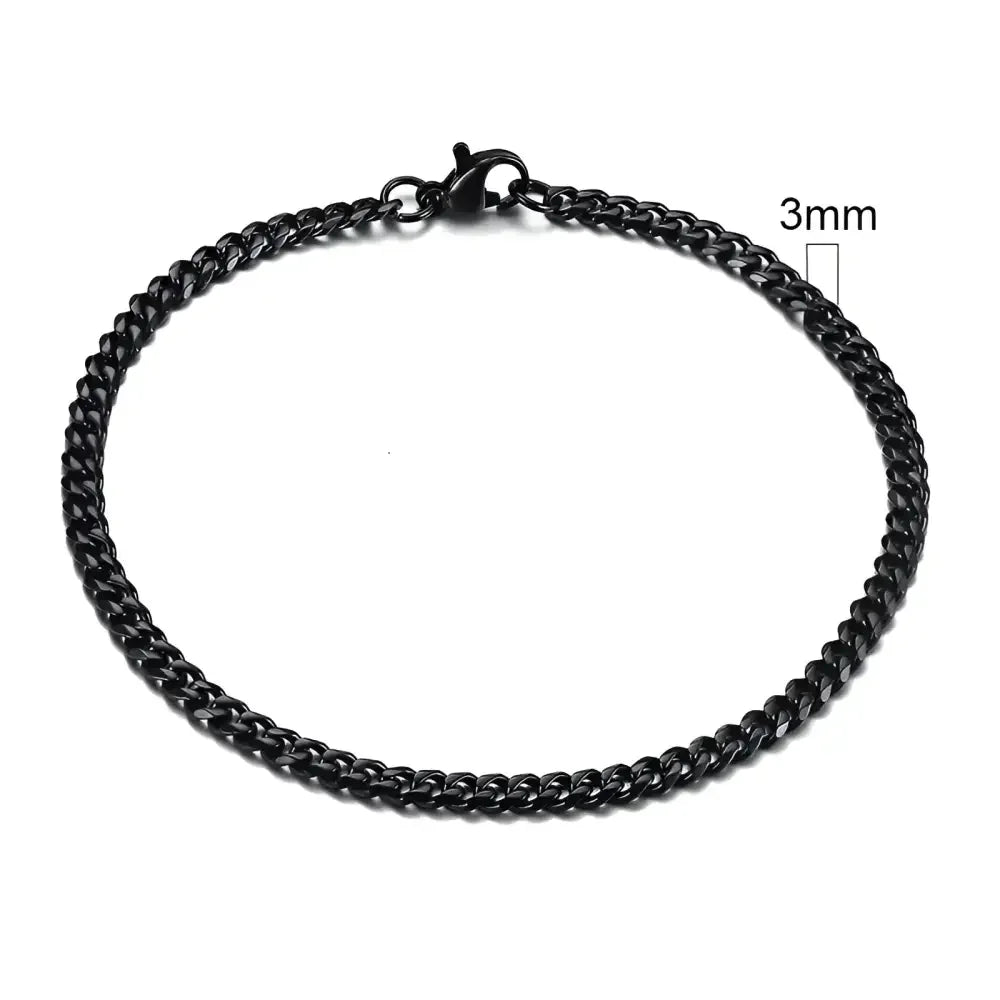 Vnox Silver Chunky Miami Curb Chain Bracelet for Men - Buzzastore
