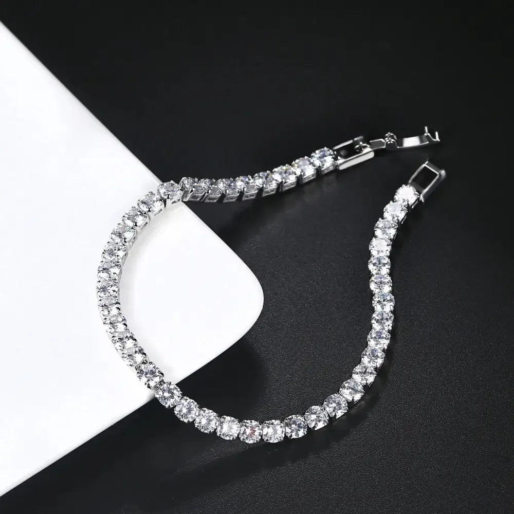 Iced Out Crystal Tennis Bracelet for Men - Hip Hop Style Jewelry - Buzzastore