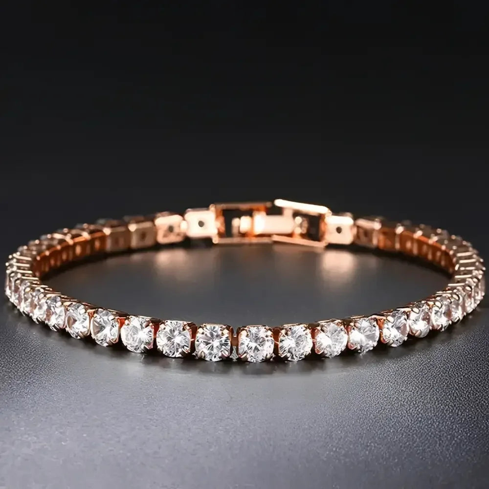 Iced Out Crystal Tennis Bracelet for Men - Hip Hop Style Jewelry - Buzzastore