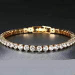 Iced Out Crystal Tennis Bracelet for Men - Hip Hop Style Jewelry - Buzzastore