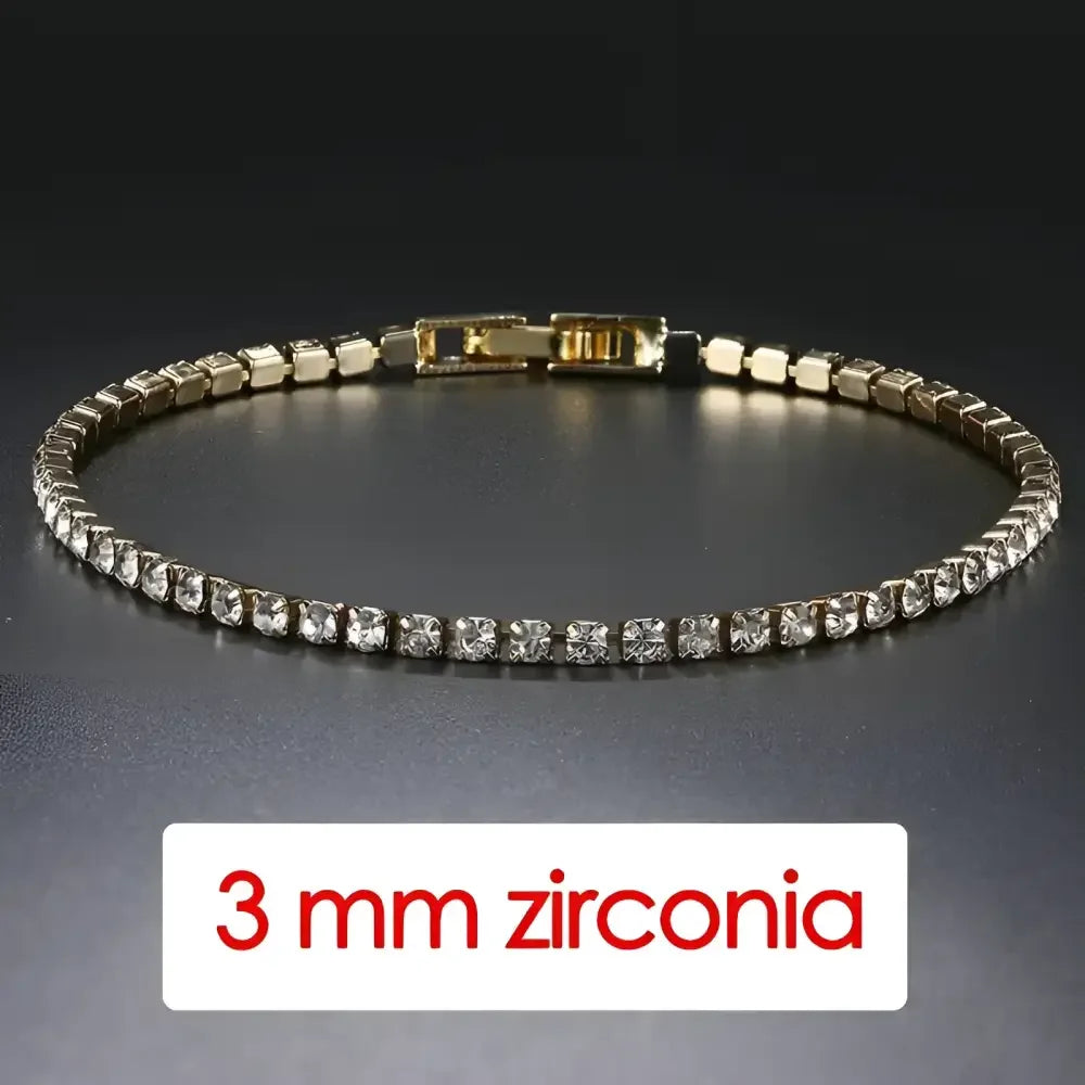 Iced Out Crystal Tennis Bracelet for Men - Hip Hop Style Jewelry - Buzzastore