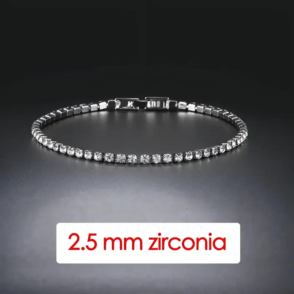 Iced Out Crystal Tennis Bracelet for Men - Hip Hop Style Jewelry - Buzzastore