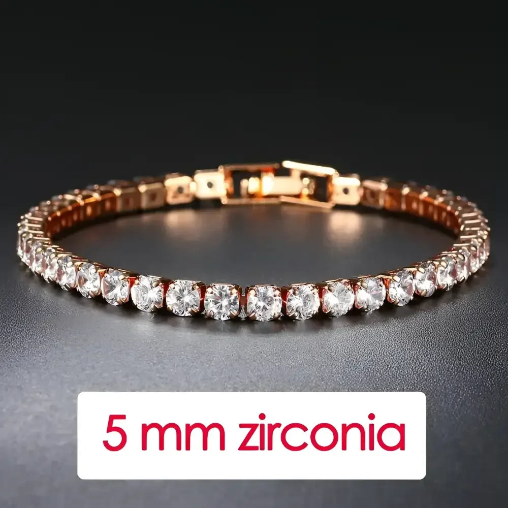 Iced Out Crystal Tennis Bracelet for Men - Hip Hop Style Jewelry - Buzzastore