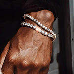 Iced Out Crystal Tennis Bracelet for Men - Hip Hop Style Jewelry - Buzzastore