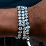 Iced Out Crystal Tennis Bracelet for Men - Hip Hop Style Jewelry - Buzzastore