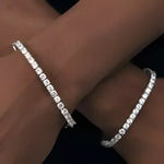 Iced Out Crystal Tennis Bracelet for Men - Hip Hop Style Jewelry - Buzzastore