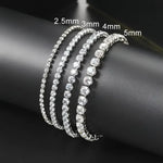 Iced Out Crystal Tennis Bracelet for Men - Hip Hop Style Jewelry - Buzzastore