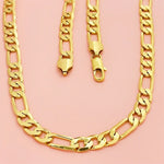 24K Gold Geometric Chain Necklace for Men Women - Unique Triangle Link Design for Luxury Confidence - Buzzastore