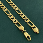 24K Gold Geometric Chain Necklace for Men Women - Unique Triangle Link Design for Luxury Confidence - Buzzastore