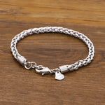 Dankadi Mens Sterling Silver Cuff Bracelet Elegant Jewelry for Him - Buzzastore