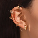 Fashionable No-Piercing Ear Cuff Earrings for Women Stylish Clip-On Earcuffs Jewelry Gift - Buzzastore