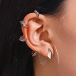 Fashionable No-Piercing Ear Cuff Earrings for Women Stylish Clip-On Earcuffs Jewelry Gift - Buzzastore