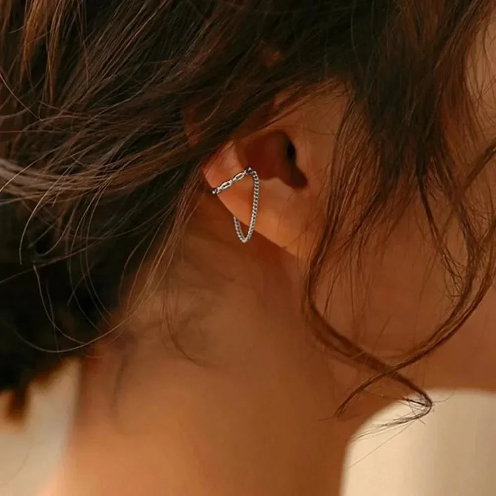 Fashionable No-Piercing Ear Cuff Earrings for Women Stylish Clip-On Earcuffs Jewelry Gift - Buzzastore