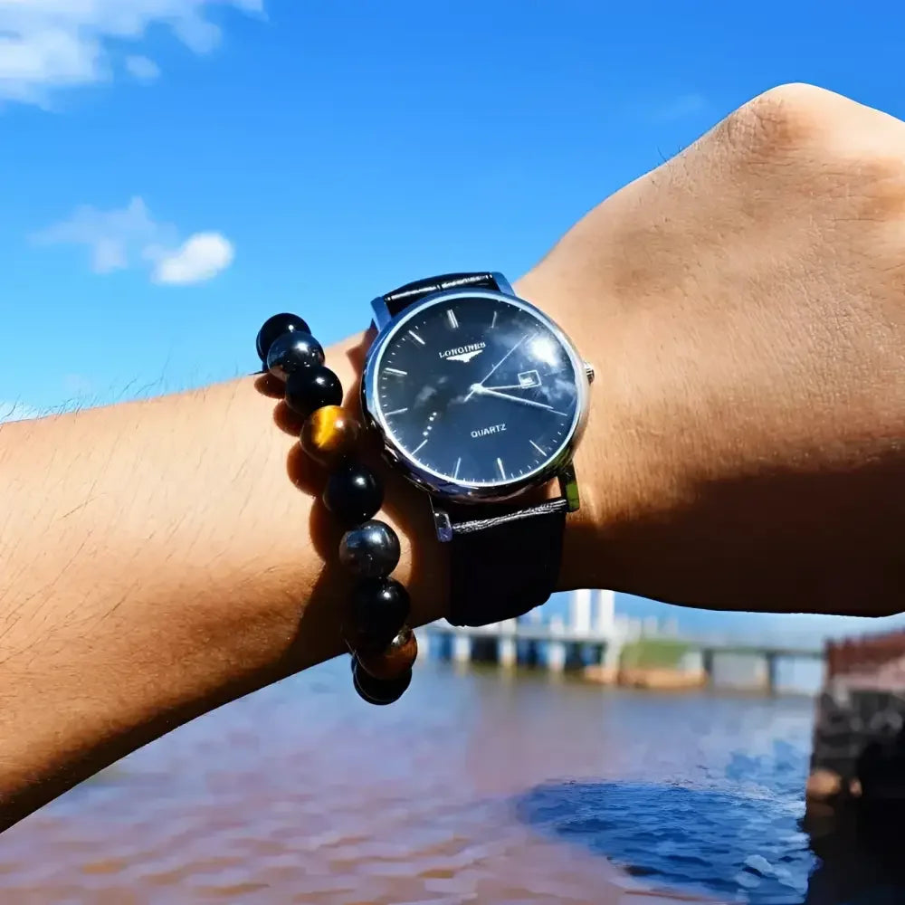 Magnetic Hematite Slimming Bracelet for Wellness and Style - Buzzastore