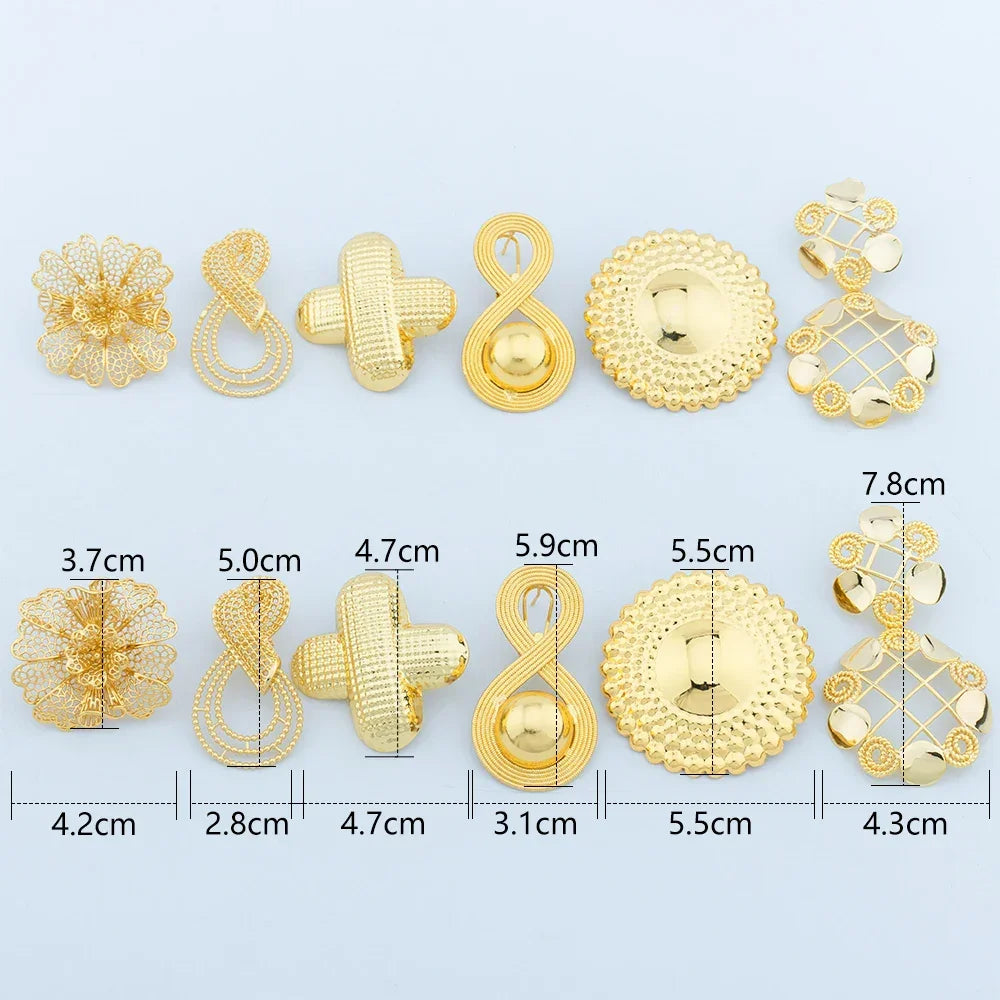 Delicate Number 8 Shape Golden Round Bead Earrings for Women - Simple Jewelry Accessory for Anniversary or Birthday Gift - Buzzastore