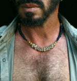 Mens Turquoise Gemstone Necklace - Bohemian Jewelry for a Cool Stylish Look - Buzzastore