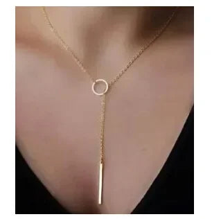 Simple Metal Round Necklace for Women - 2020 Fashion Design Wholesale Available - Buzzastore