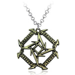 Retro Mens Hip-Hop Necklace with Metal Music Pendant - Trendy Unisex Punk Jewelry Gift for Nightclubs and Movies - Buzzastore
