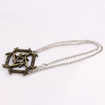 Retro Mens Hip-Hop Necklace with Metal Music Pendant - Trendy Unisex Punk Jewelry Gift for Nightclubs and Movies - Buzzastore