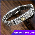 Mens Sterling Silver Bracelet - Elegant Jewelry for Stylish Looks - Buzzastore