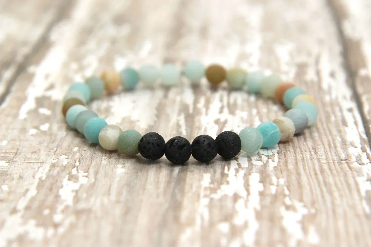 Mens Black Onyx Beaded Bracelet with Cross Charm - Buzzastore