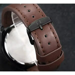 NAVIFORCE Mens Leather Band Watch - Stylish and Durable Timepiece for Everyday Wear - Buzzastore
