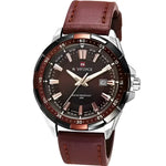 NAVIFORCE Mens Leather Band Watch - Stylish and Durable Timepiece for Everyday Wear - Buzzastore