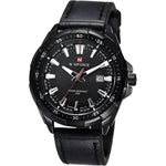 NAVIFORCE Mens Leather Band Watch - Stylish and Durable Timepiece for Everyday Wear - Buzzastore