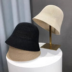 Womens Hollow Sun Hat - Lightweight Fisherman Style for Spring Summer with Sunshade and Face-Enhancing Design - Buzzastore