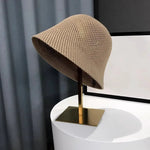 Womens Hollow Sun Hat - Lightweight Fisherman Style for Spring Summer with Sunshade and Face-Enhancing Design - Buzzastore