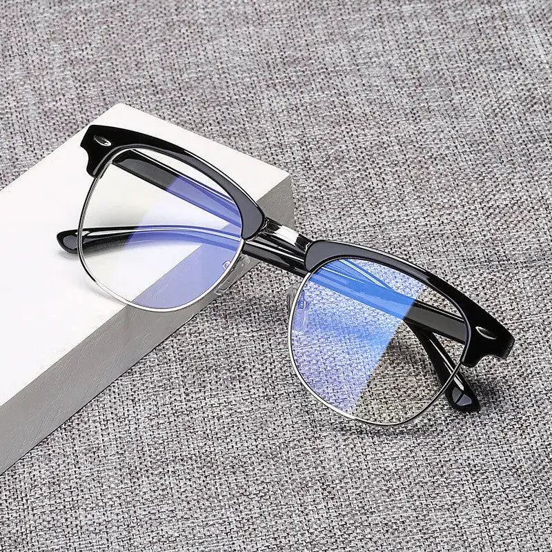 Blue Light Blocking Gaming Glasses - Stylish Semi-Rimless Frame for Comfort and Clarity - Buzzastore