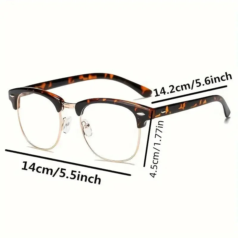 Blue Light Blocking Gaming Glasses - Stylish Semi-Rimless Frame for Comfort and Clarity - Buzzastore