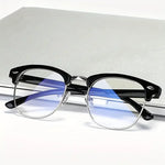 Blue Light Blocking Gaming Glasses - Stylish Semi-Rimless Frame for Comfort and Clarity - Buzzastore