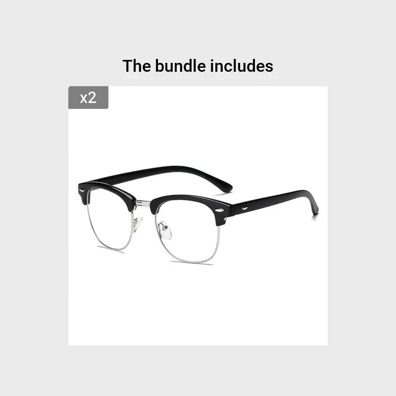Blue Light Blocking Gaming Glasses - Stylish Semi-Rimless Frame for Comfort and Clarity - Buzzastore