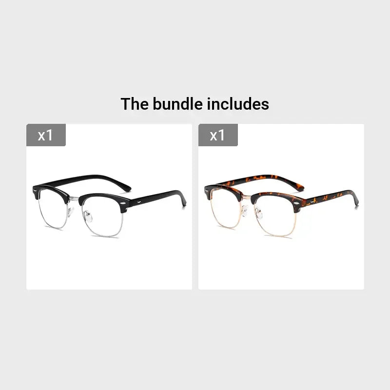 Blue Light Blocking Gaming Glasses - Stylish Semi-Rimless Frame for Comfort and Clarity - Buzzastore
