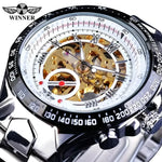 T-WINNER Gold Skeleton Automatic Watch - Elegant Timepiece for Men - Buzzastore