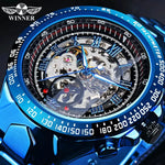 T-WINNER Gold Skeleton Automatic Watch - Elegant Timepiece for Men - Buzzastore
