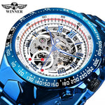 T-WINNER Gold Skeleton Automatic Watch - Elegant Timepiece for Men - Buzzastore