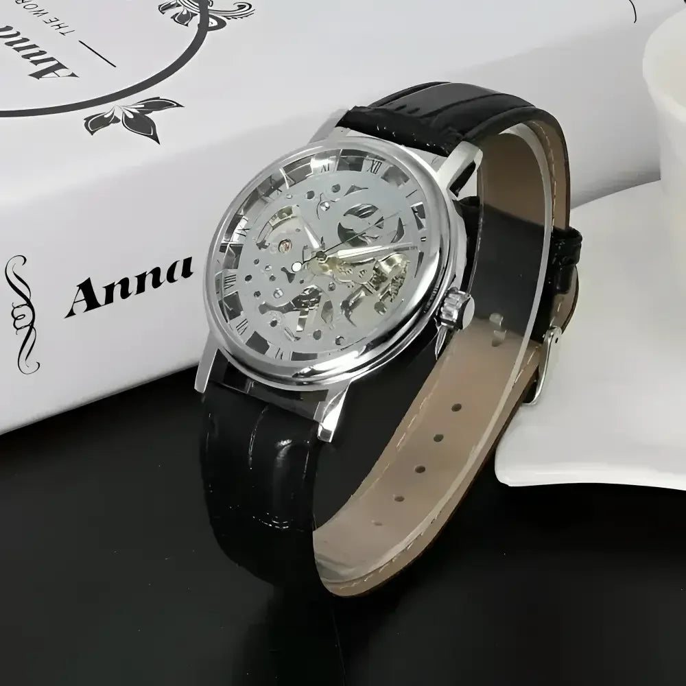 WINNER Skeleton Mechanical Wristwatch - Stylish Timepiece Accessories - Buzzastore