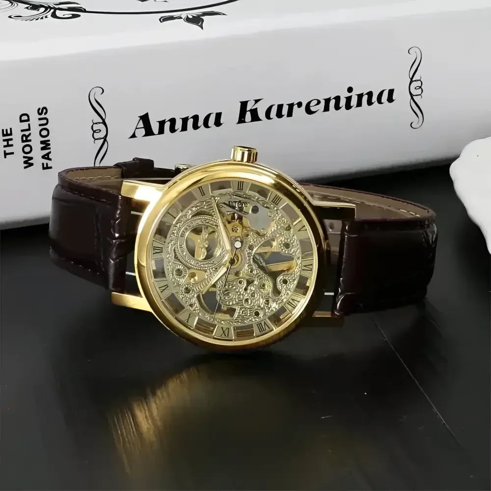 WINNER Skeleton Mechanical Wristwatch - Stylish Timepiece Accessories - Buzzastore